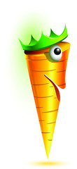 happy smiling carrot