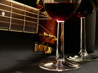Beautiful music of wine