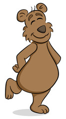 fröhlicher Cartoon Bär