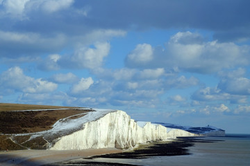 Seven sisters in snow