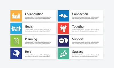 Teamwork Infographic Icon Set