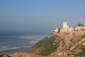 Castle on the ocean, Morocco