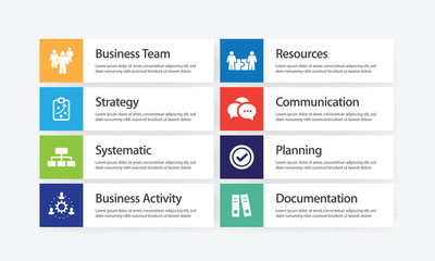 Workflow Infographic Icon Set