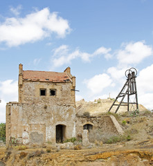 A ruined and abandoned mine from Spain.