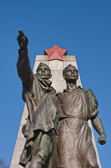 Fototapeta na wymiar Red army monument
