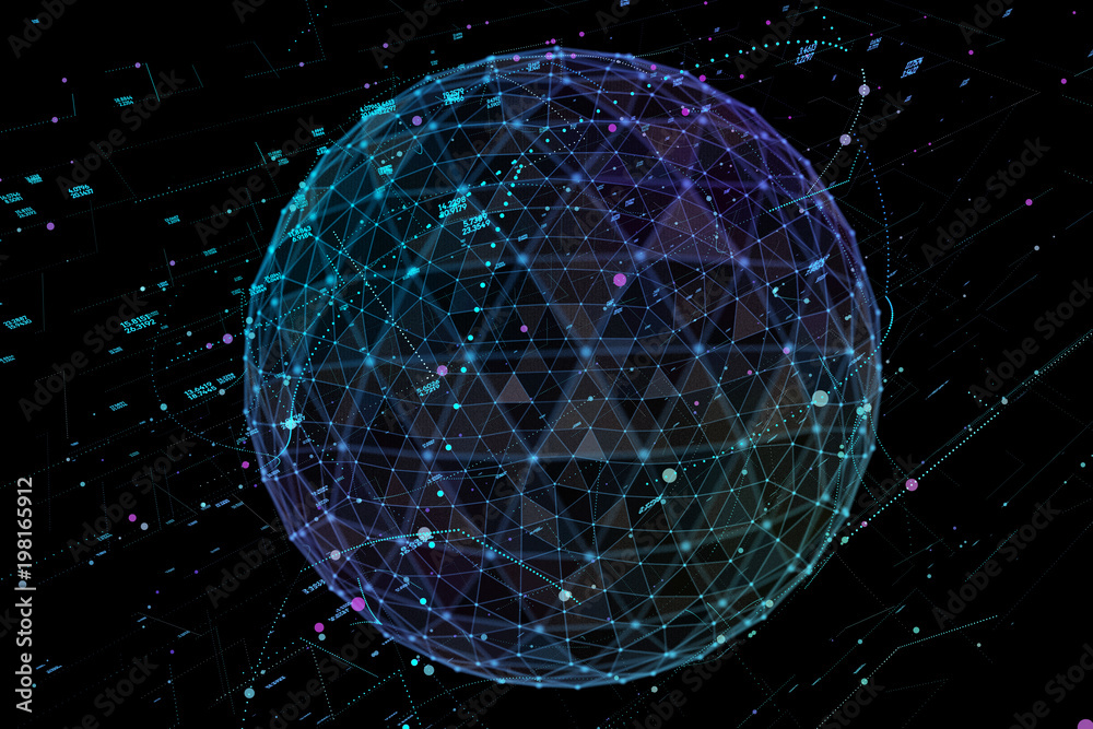 Canvas Prints global technology or social network connection international meaning.