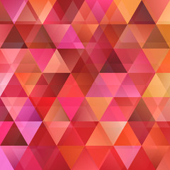 Retro abstract gradient polygonal triangle background - vector design