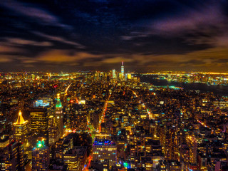 Fototapeta na wymiar City Lights NYC