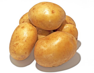 A closeup of potatoes.