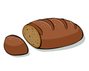 Bakery and pastry products, rye bread, ciabatta