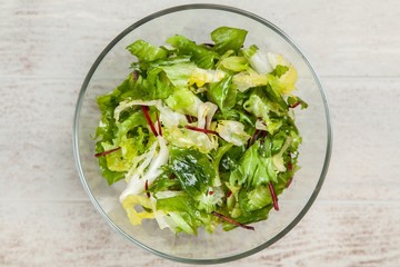 Fresh green salad
