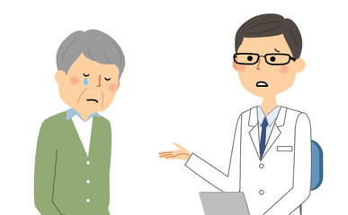 白衣の男性　問診　診察