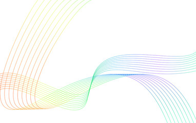 rainbow color abstract wave background template