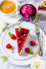 Sommerliche Kuchen mit frischen Beeren 
