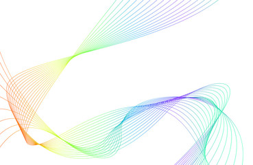 rainbow color abstract wave background template