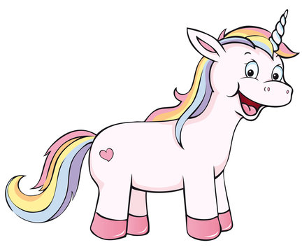 cute laughing unicorn