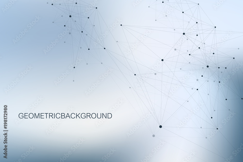 Poster Big data visualization. Graphic abstract background communication. Perspective backdrop visualization. Analytical network visualization. Vector illustration.