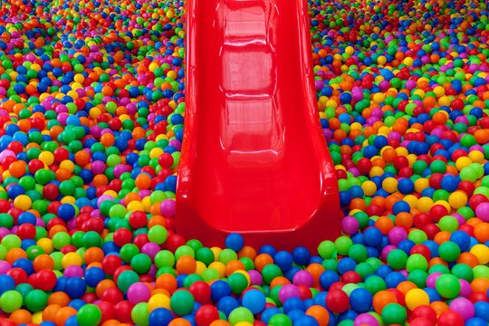 Pool with bright balls background