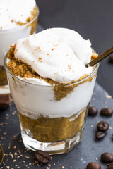 Cup tiramisu italian dessert