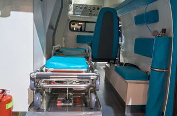 Looking inside the ambulence