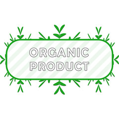 Organic product label