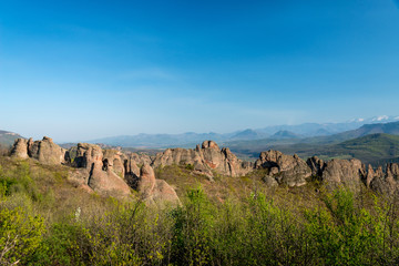 The rocks of Belogradchik (Bulgaria) - red color rock sculptures part of UNESCO World Heritage