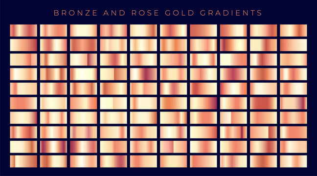 huge collection of rose gold or copper gradients