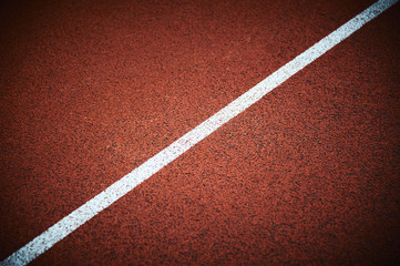 Running track on the stadium