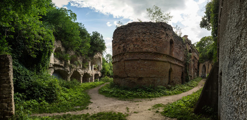 Ruins of Tarakanivskiy Fort (Fort Dubno, Dubno New Castle) - fortification, architectural monument of 19th century