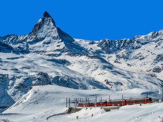 Matterhorn und Gornergratbahn, Schweiz