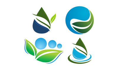 Leaf Water Template Set