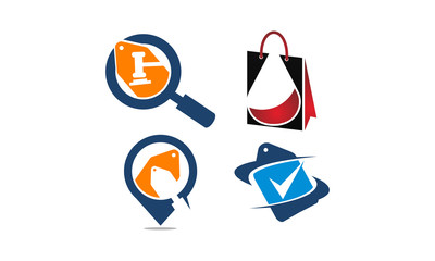 Discount Shopping Vector Set