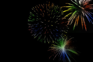 Fototapeta premium fireworks in the night sky