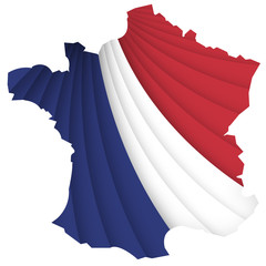 FRANCE TRICOLORE drapée 01
