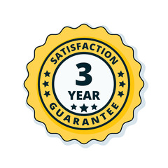 3 Year Satisfaction Guarantee illustration