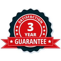 Obraz premium 3 Year Satisfaction Guarantee illustration