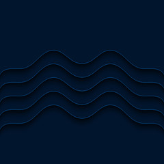 Blue wavy background. Abstract background with blue waves. 