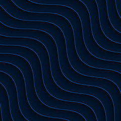 Blue wavy background. Abstract background with blue waves. 