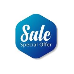 Sale Special Offer Label Vector Template Design