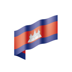 Cambodia flag, vector illustration
