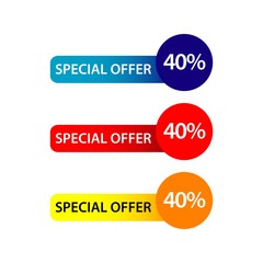 Special Offer 40% Vector Template Design