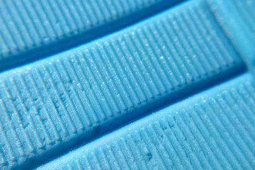 Obraz premium Texture of blue rough plastic close-up