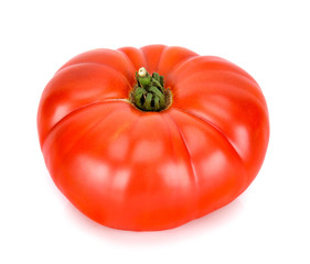 Heirloom tomato isolated on the white background