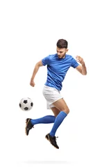 Poster Soccer player doing a trick with a football © Ljupco Smokovski