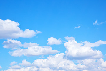 Sky with cumulus clouds