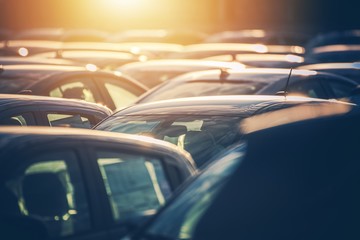 Dealership Lot Full of Cars