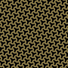 Seamless vector ornament. Modern background. Geometric modern golden pattern