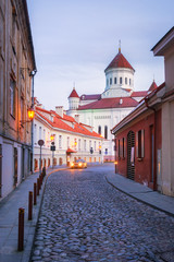 Fototapeta na wymiar Orthodox Cathedral Vilnius - Lithuania