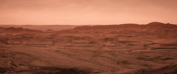 Panoramic desert view