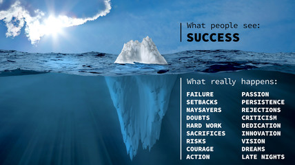 The iceberg of success